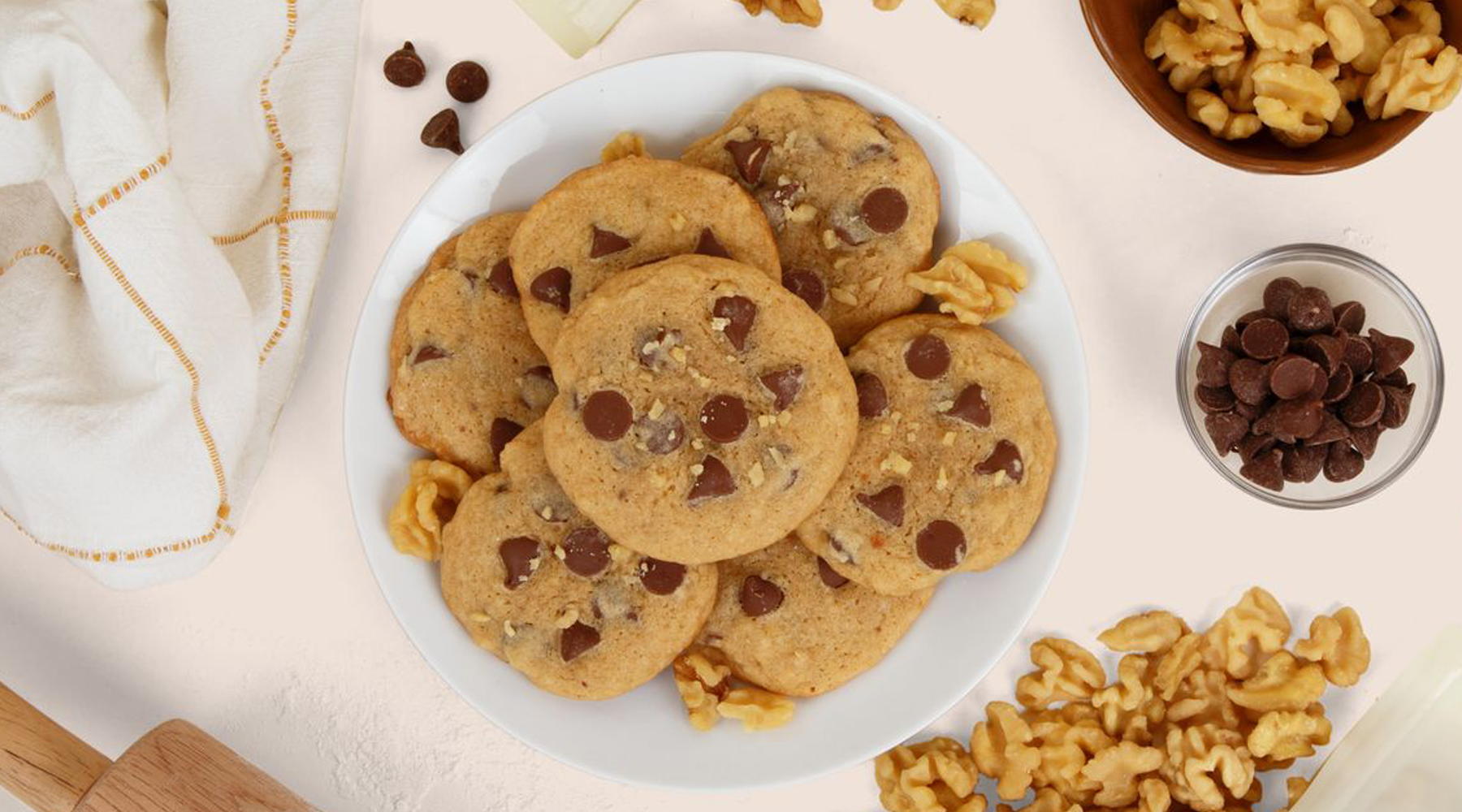 Chocolate walnut cookies