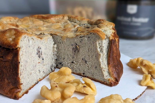 Black Sesame Walnut Basque Cheesecake