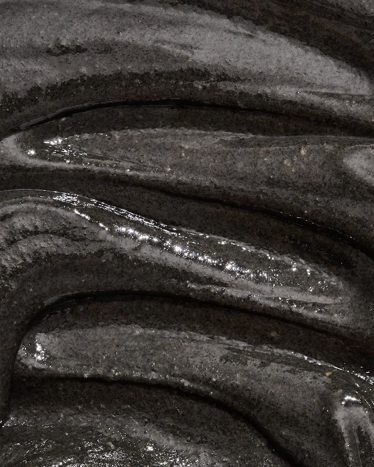 A close-up of our black sesame walnut butter.